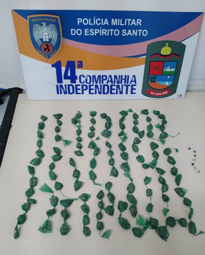 PMES Força Tática apreende drogas na área da 14 CIA IND