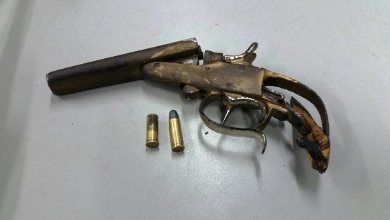 Garrucha apreendida em Itaoca