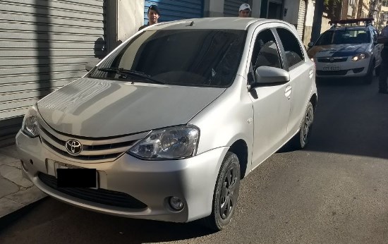 Toyota Etios recuperado no Zumbi