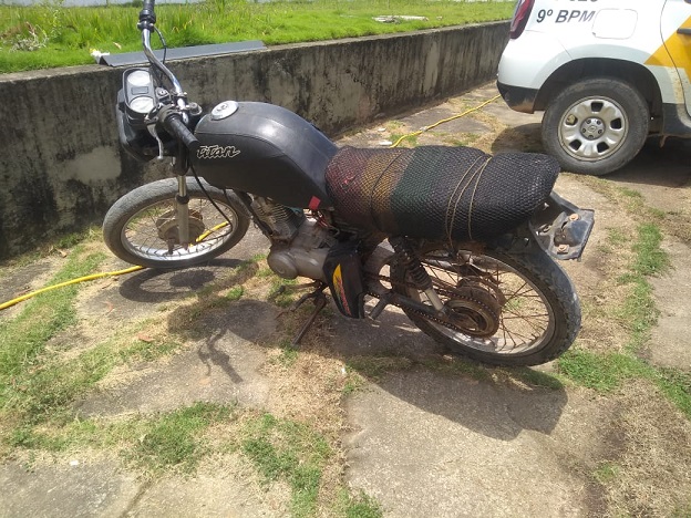 MOTO USADA PARA O ROUBO