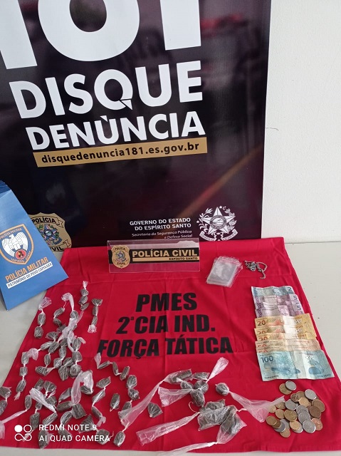 material apreendido em 13.05.2021