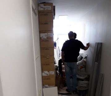 Equipe in loco realizando a negociação