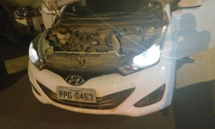 Veículo com a placa clonada recuperado em Afonso Cláudio