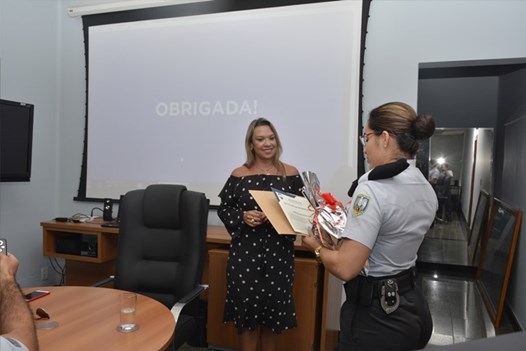 Ao final da instrução, a equipe da DCS agradeceu a participação da jornalista Andréia Lopes