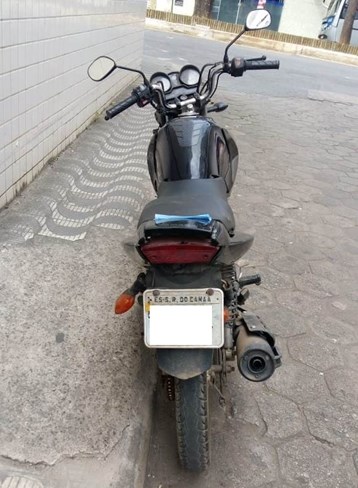 Motocicleta furtada em Colatina e recuperada momentos depois pela PM