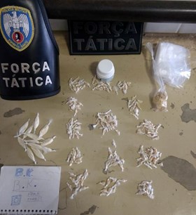 Drogas apreendidas em Baixo Guandu