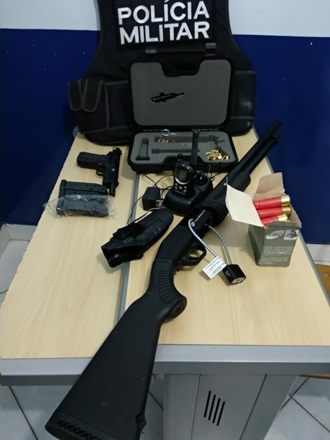 Material apreendido durante a operação