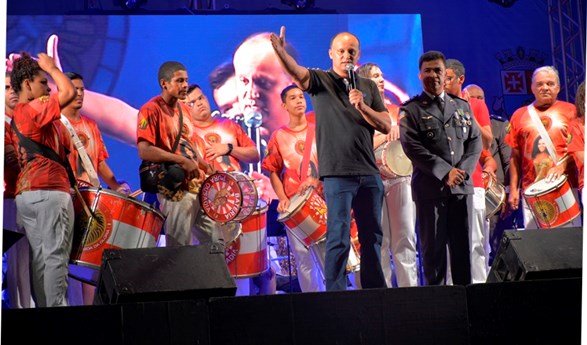 O comandante-geral da PM, coronel Barreto, prestigiou o concerto e enalteceu a apresentação da Banda de Música