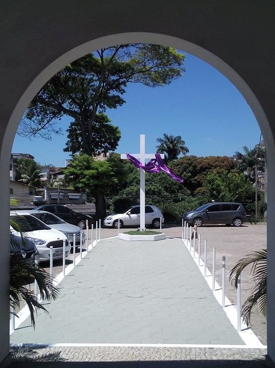 Novo acesso da Capela Militar Nossa Senhora da Vitória, no QCG