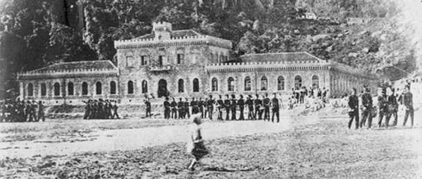 Quartel da PMES no Moscoso em 1896