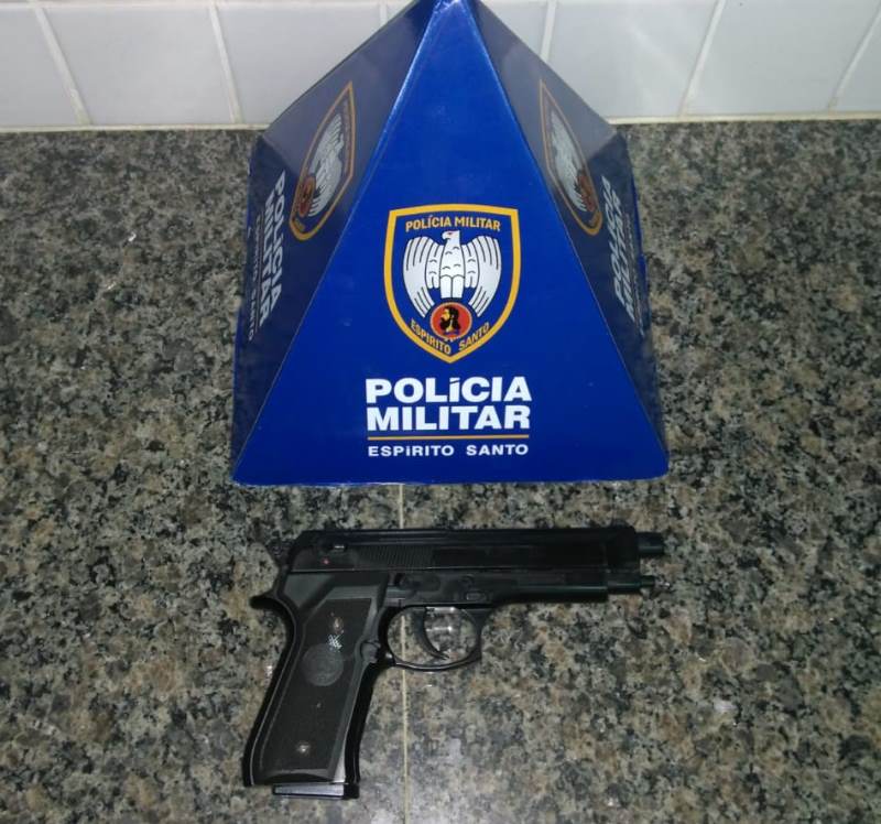 Simulacro de pistola apreendido pela PM em Guarapari